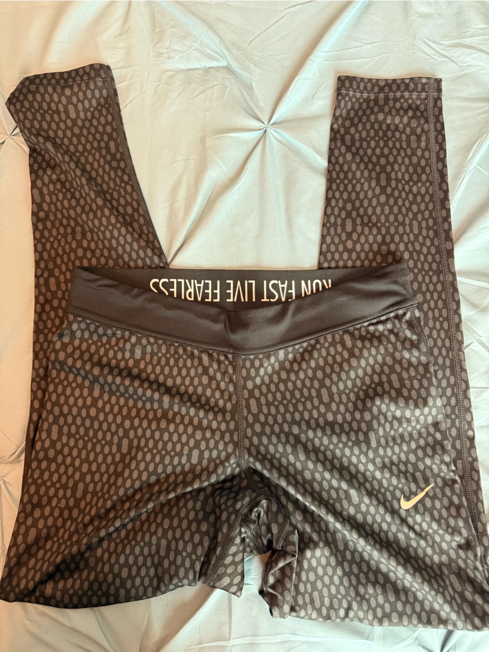 Nike with 'RUN FAST LIVE FEARLESS' Waistband
